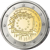 2 euros commémorative commune BELGIQUE 2015 - 30ème anniversaire du drapeau - UNC