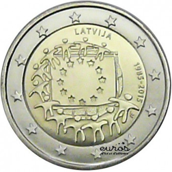 2 euros Lettonie 2015 -...