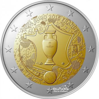 2 euros commemorative FRANCE 2016 - Coupe de l'UEFA EURO 2016 - UNC