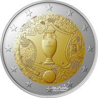 2 euros commemorative FRANCE 2016 - Coupe de l'UEFA EURO 2016 - UNC