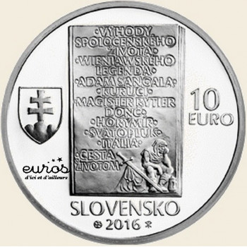 10 euros Slovaquie 2016 -...