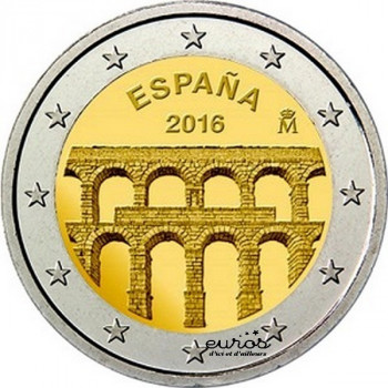 2 euros commemorative ESPAGNE 2016 - Aqueduc de Segovie - UNC