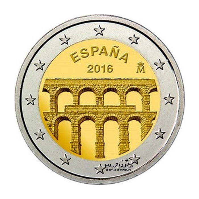 2 euros commemorative ESPAGNE 2016 - Aqueduc de Segovie - UNC