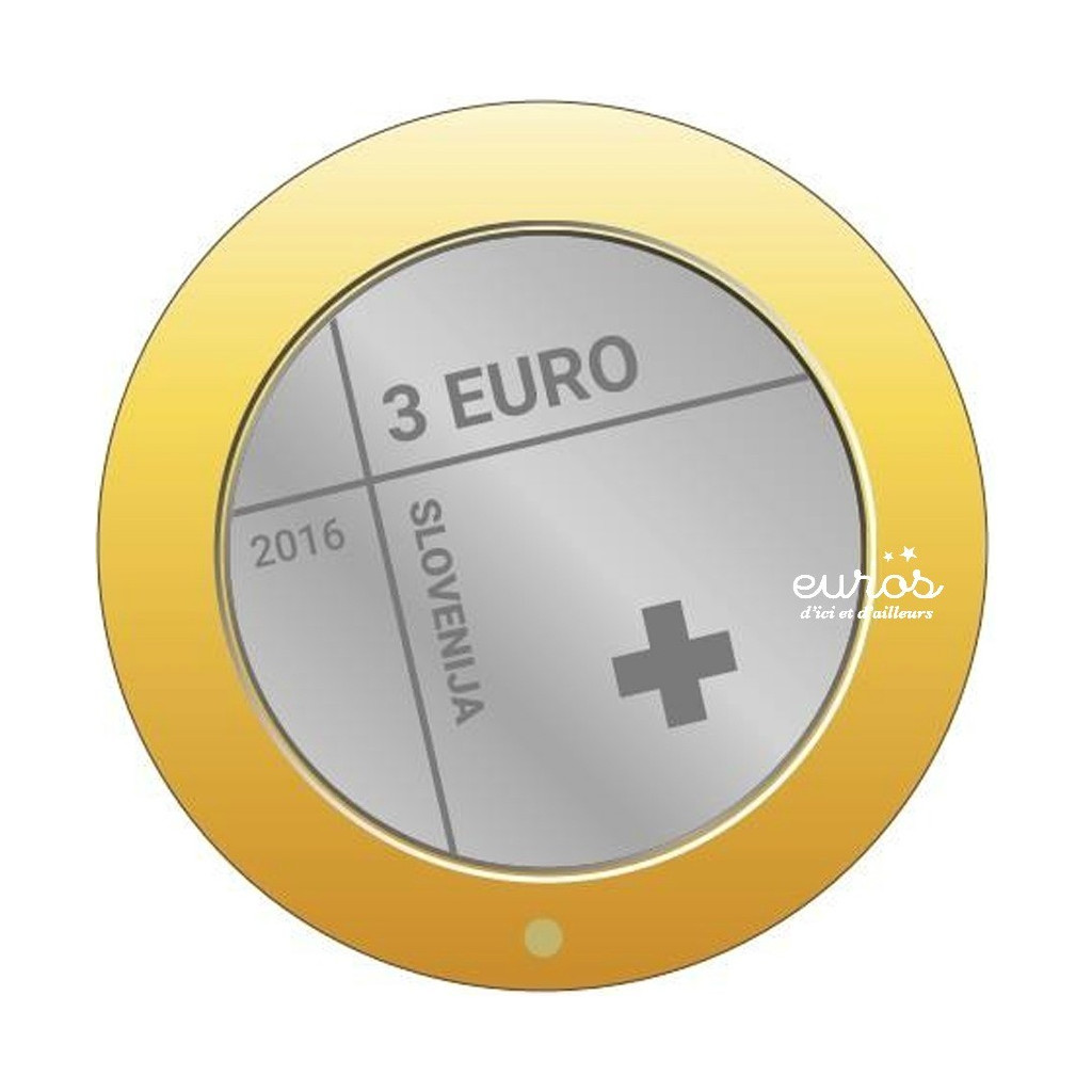 3 euros Slovénie 2016 - 150ème anniversaire de la Croix Rouge Slovène - UNC