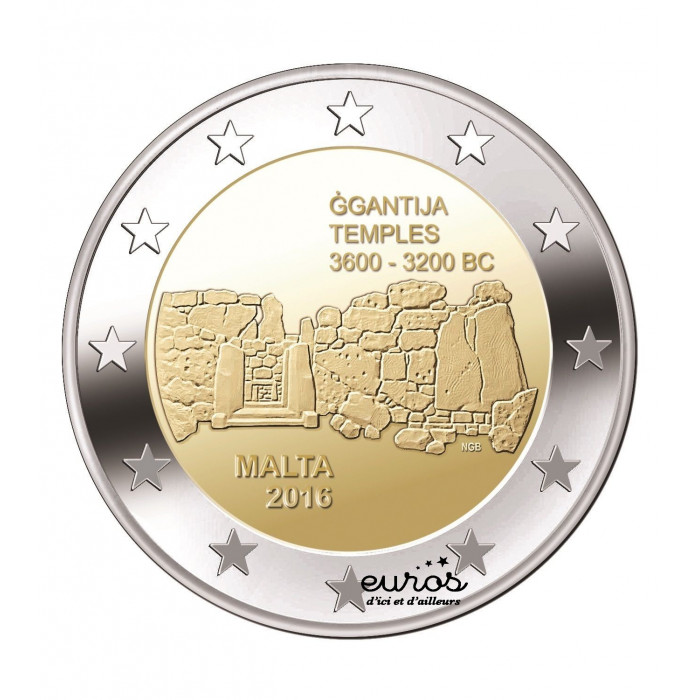 2 euros commémorative MALTE 2016 - Ggantija - UNC
