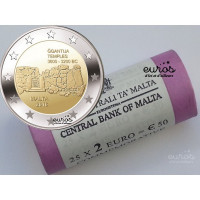 Rouleau 25 x 2 euros commémoratives Malte 2016 - Ggantija - UNC