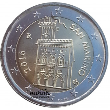2 euros annuelle SAINT MARIN 2016 - Palais Gouvernemental - UNC