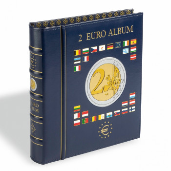 Album / Classeur numismatique pour pièces de 2 euros (4 feuilles neutres) avec étui - LEUCHTTURM 341017