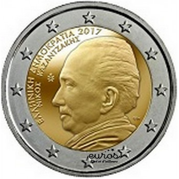 2 euros commémorative GRECE 2017 - Nikos Kazantzakis - UNC