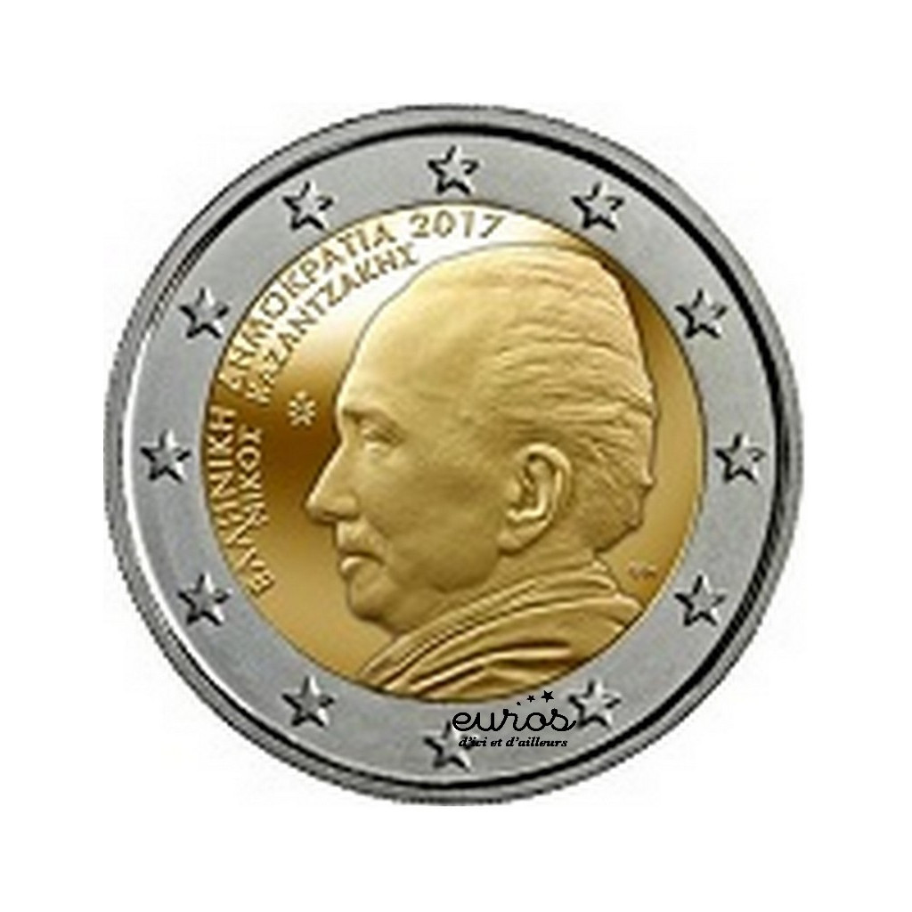 lire description annonce 2 euro commémorative Grèce  choisir une année 