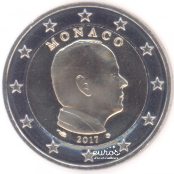 2 euros annuelle MONACO 2017 - Prince Albert - UNC