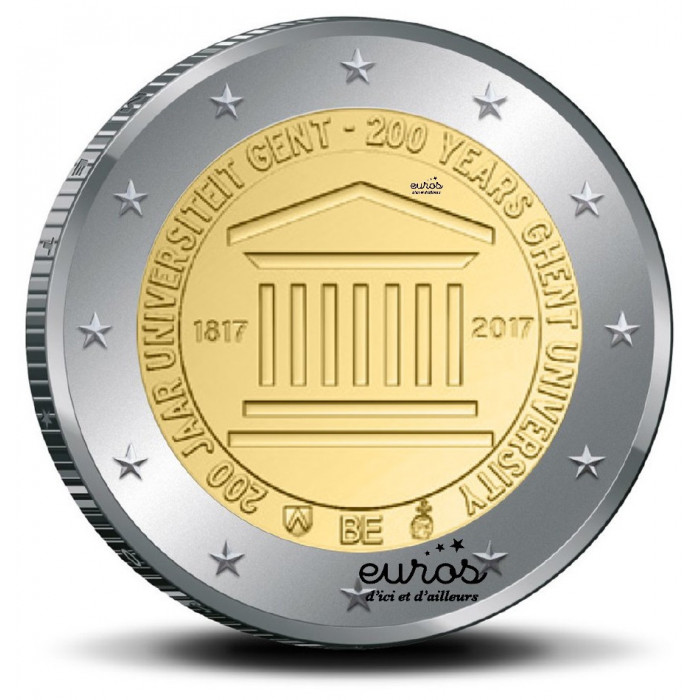 2 euros commémorative Belgique 2017 - 200 ans de l'Université de Ghent - UNC