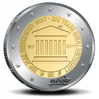 2 euros commémorative Belgique 2017 - 200 ans de l'Université de Ghent - UNC