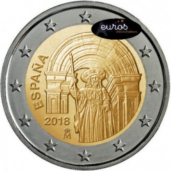 2 euros commémorative ESPAGNE 2018 - Saint Jacques de Compostelle - UNESCO - UNC