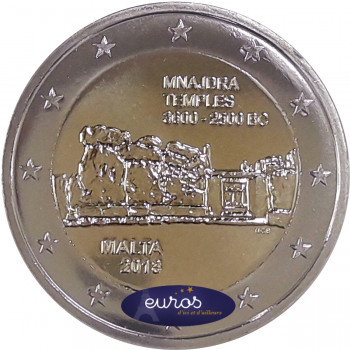 2 euros commémorative MALTE 2018 - Mnajdra - UNC