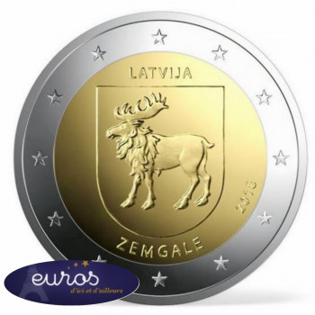 Coincard 2 euros commémorative LETTONIE 2018 - Région de Zemgale - BU