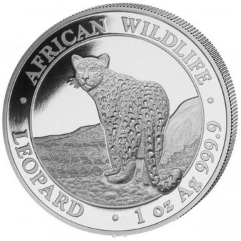 SOMALIE 2018 - 100 Shillings - 1 oz - Leopard, la Faune Africaine