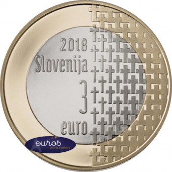 3 euros commémorative SLOVENIE 2018 - 100ème anniversaire de la fin de la Guerre 1914 - 1918