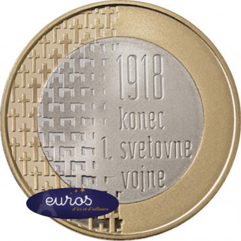 3 euros commémorative SLOVENIE 2018 - 100ème anniversaire de la fin de la Guerre 1914 - 1918