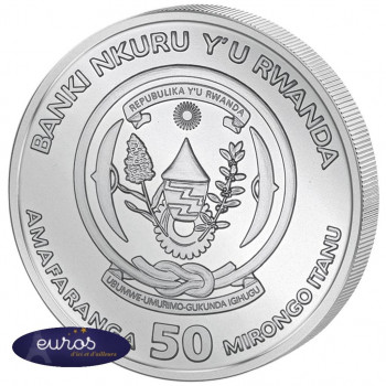 RWANDA 2019 - African Once, Bec en Sabot du Nil - 1 Oz - Argent 999,99‰ - Bullion Coin