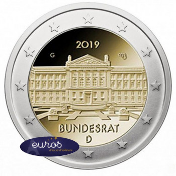 2 euros commémorative ALLEMAGNE 2019 - 70ème anniversaire du Bundesrat allemand - UNC