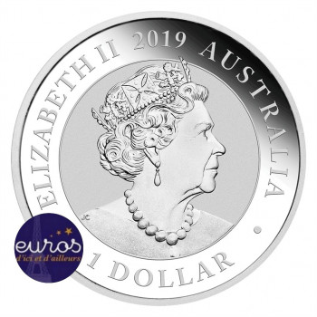 AUSTRALIE 2019 - 1$ AUD - Le Cygne - 1oz (once) argent - Bullion
