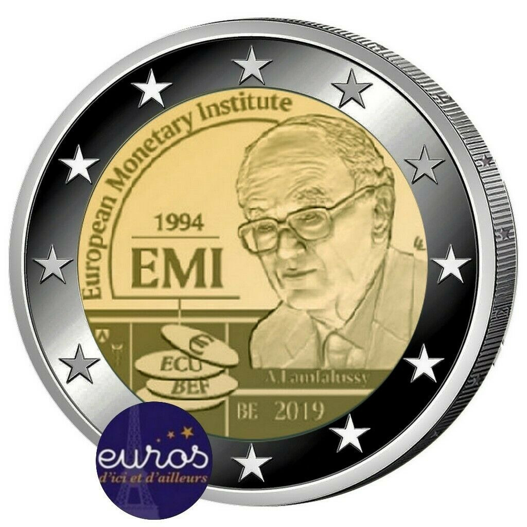 2 euros commémorative BELGIQUE 2019 - Institut Monétaire Européen - BU