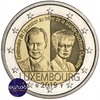 2 euros commémorative LUXEMBOURG 2019 - Grande Duchesse Charlotte - UNC