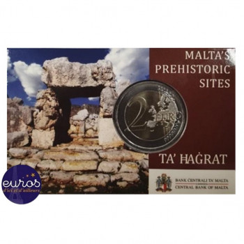 Coincard 2 euros commémorative MALTE 2019 - Ta'Hagrat - Mintmark MdP - UNC