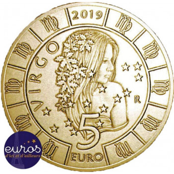 5 euros commémorative SAINT MARIN 2019 - Horoscope -  Vierge - 6/12