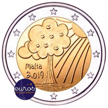 2 euros commémorative MALTE 2019 - Nature et Environnement - UNC