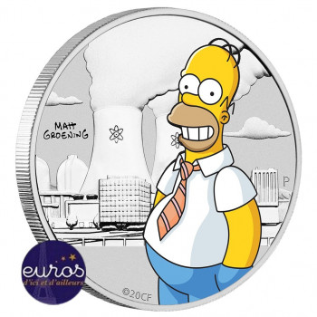 TUVALU 2020 - Les Simpsons™, Homer - 1/2 oz argent 999‰