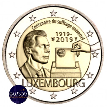 2 euros commémorative LUXEMBOURG 2019 - Droit de vote - UNC