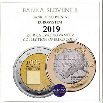 Set BU SLOVENIE 2019 - Série 1 cent à 2 euros + 2€ et 3€ commémorative
