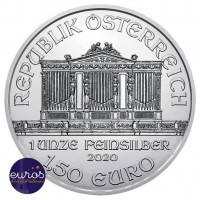 1.5 euros AUTRICHE 2020 - Orchestre Philarmonique de Vienne - 1oz argent - Bullion