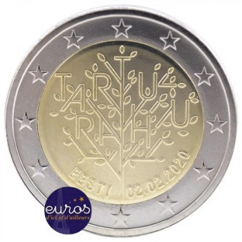 2 euros commémorative ESTONIE 2020 - 100 ans du Traité de Paix de Tartu - UNC