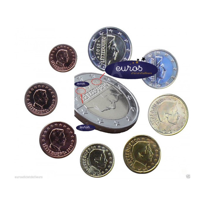 Série 1 cent à 2 euros LUXEMBOURG 2020 - UNC