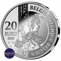 20 euros BELGIQUE 2020 - Bruges, Centre Ville Historique - Argent 925‰