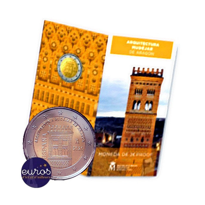 2 euros commémorative ESPAGNE 2020 - Architecture Mudéjar d’Aragón - UNESCO - Belle Epreuve
