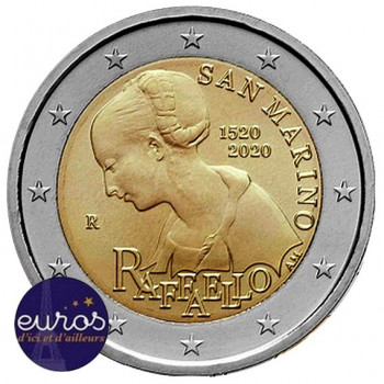 2 euros commémorative SAINT MARIN 2020 - 500ème anniversaire de la disparition de Raffaello - BU