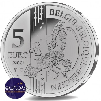 5 euros BELGIQUE 2020 - 185 ans du Premier Train sur le Continent Européen - Ag 925‰ - Belle Epreuve