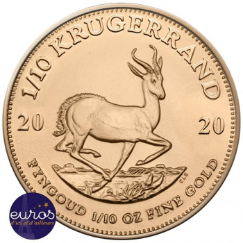 AFRIQUE du SUD 2020 - Krugerrand - 1/10 Oz - Or 917‰ - Bullion Coin