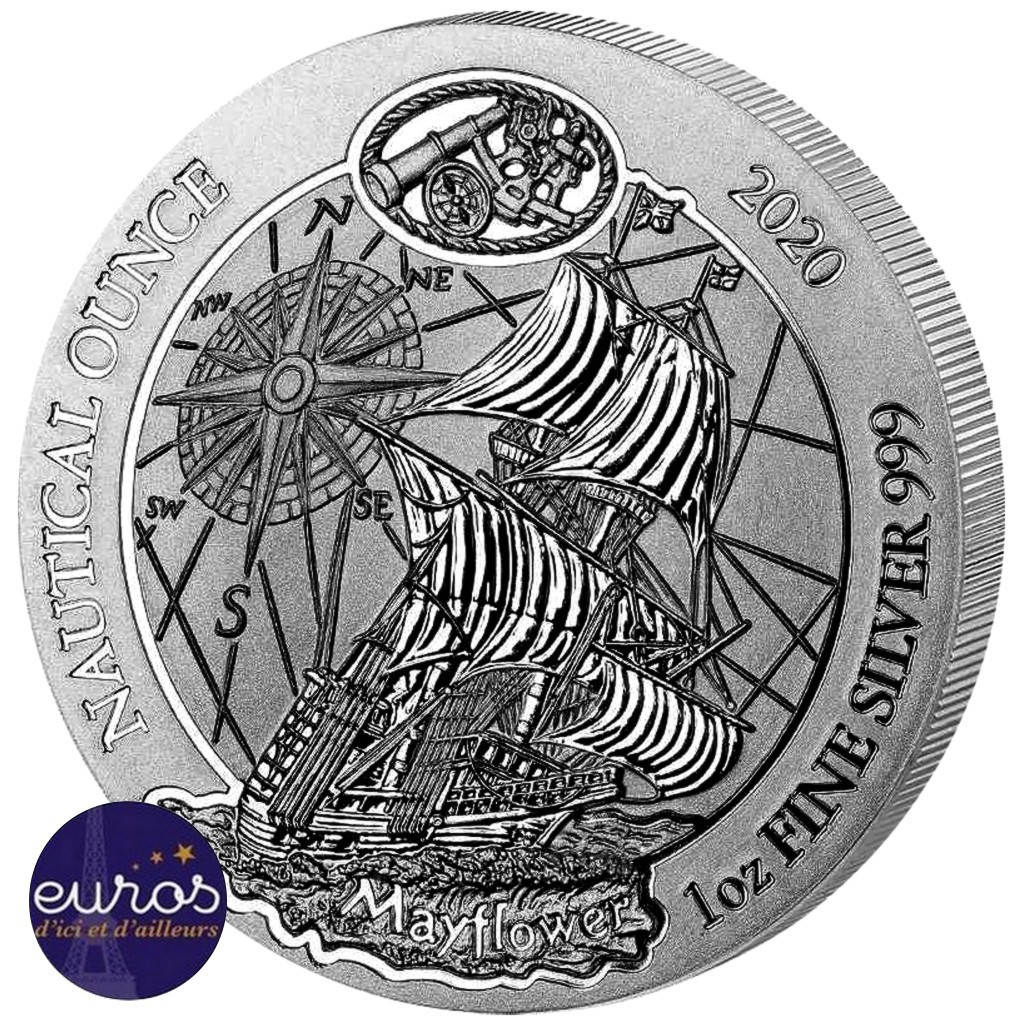 RWANDA 2020 - Le Mayflower - 1 Oz - Argent 999,99‰ - Bullion Coin