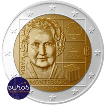 2 euros commémorative ITALIE 2020 - Maria Montessori - UNC