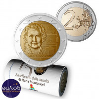 Rouleau 25 x 2 euros commémoratives ITALIE 2020 - Maria Montessori - UNC