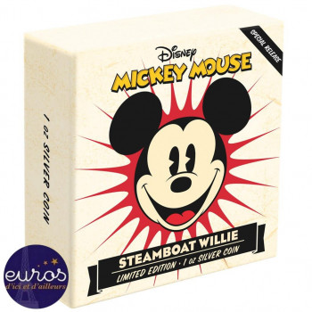 NIUE 2020 - 2$ NZD MICKEY MOUSE™ et ses Amis - Bateau à vapeur Willie™ - Disney™ - Belle Epreuve