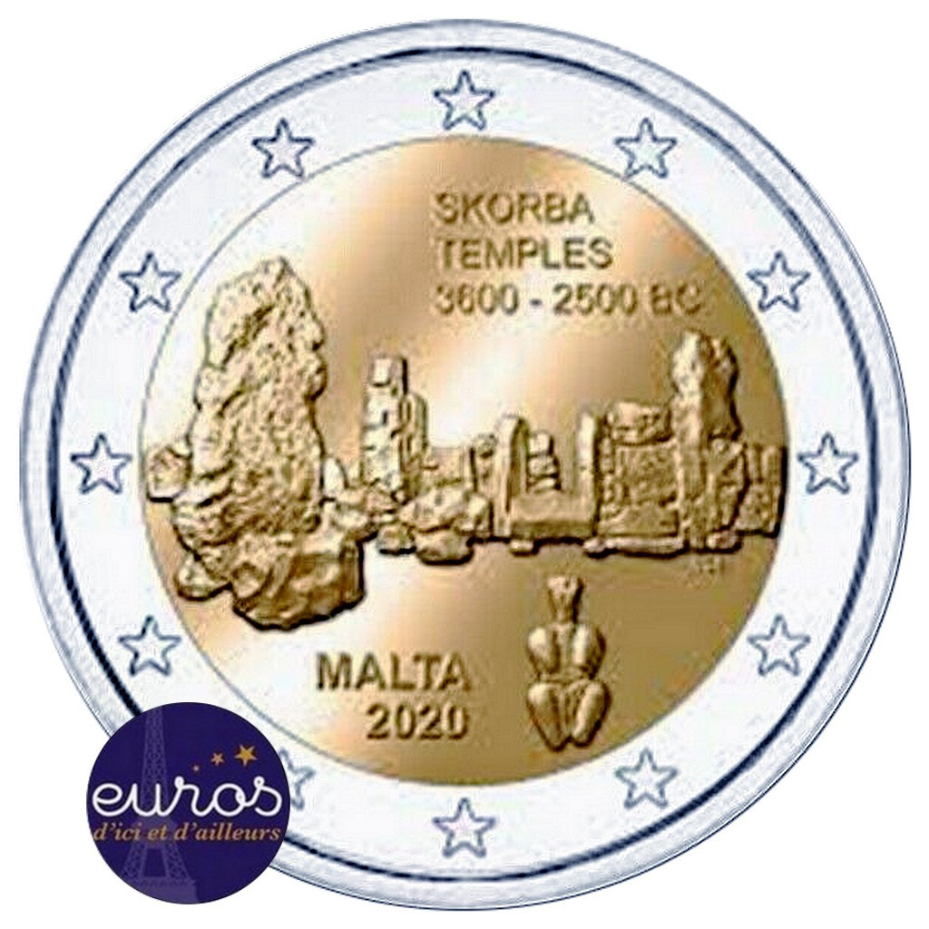 2 euros commémorative MALTE 2020 - Skorba - UNC