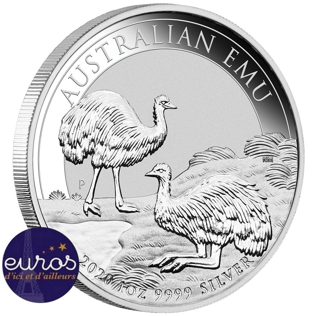 AUSTRALIE 2020 - 1$ AUD - L'Emeu - 1oz argent - Bullion