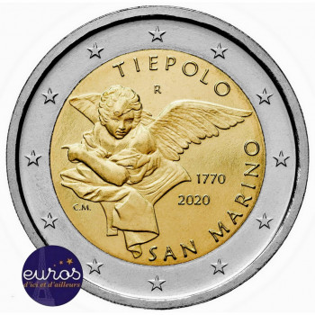 Pièce de 2 euros commémorative SAINT MARIN 2020 - Giambattista Tiepolo - BU