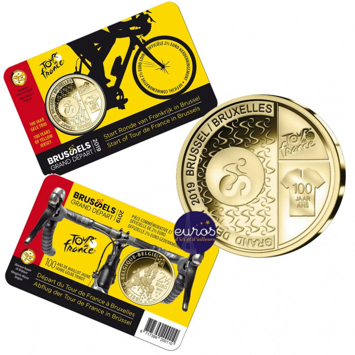 Coincard 2,5 euros BELGIQUE 2019 - Le Grand Départ - Tour de France